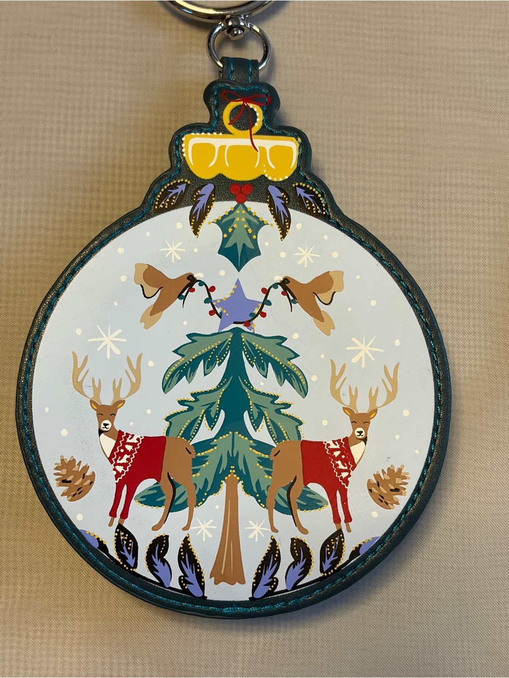 Vera Bradley Merry Mischief Ornament Coin Purse Bag Charm NWT Christmas - Picture 3 of 10